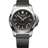 Victorinox I.N.O.X. 241737 — чёрные часы с кожаным ремешком