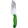 Сантоку Victorinox Swiss Classic 17 см, зелёная рукоятка (6.8526.17L4B)