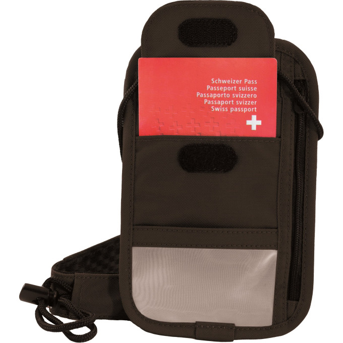 Кошелёк на шею Victorinox Boarding Pouch, чёрный