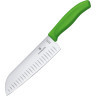 Сантоку Victorinox Swiss Classic 17 см, зелёная рукоятка (6.8526.17L4B)