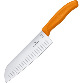 Сантоку Victorinox Swiss Classic 17 см, оранжевая рукоятка (6.8526.17L9B)