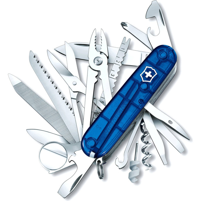 Нож Victorinox Swiss Champ 1.6795.T2 Blue Trans