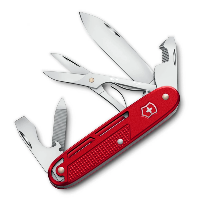 Нож перочинный VICTORINOX SYNERGY X ALOX (0.8226.20) 93мм 10функций красный